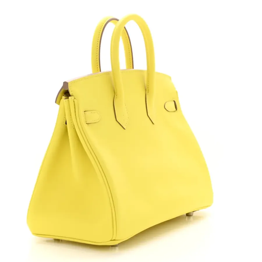 Hermès Birkin 25 Lime Swift Leather Palladium Hardware