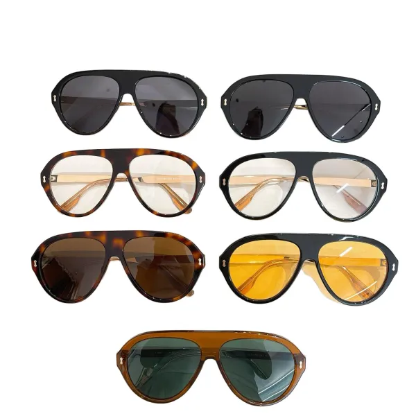Gucci Pilot shape glasses black orange/black/black gold/leopard/leopard brown/tawny green color Size 61口13-145 - Image 7