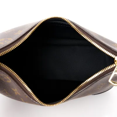 Louis Vuitton Boulogne NM PM Black Monogram Canvas Gold Hardware