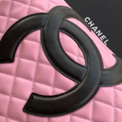Chanel Pink / Milk tea color / White / Black Basket Tote Bags / Shoulder Bags