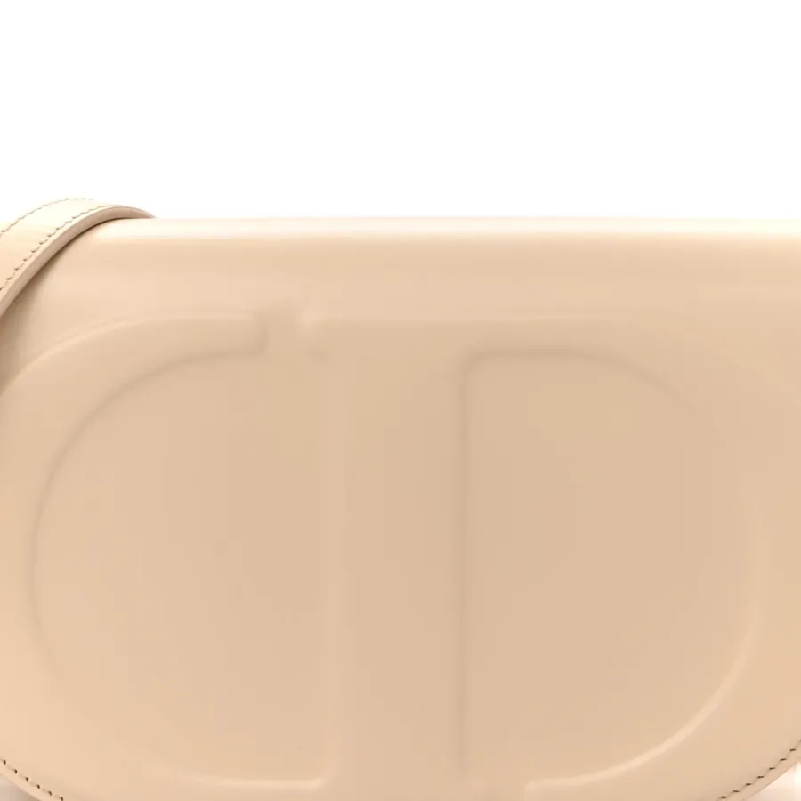 Dior Medium CD Signature Flap Crossbody Caramel Beige Calfskin Leather Gold Hardware