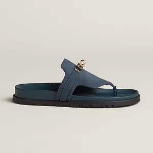 HERMES Empire Blue Slippers