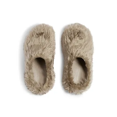 BALENCIAGA Faux fur Muller shoes Slippers