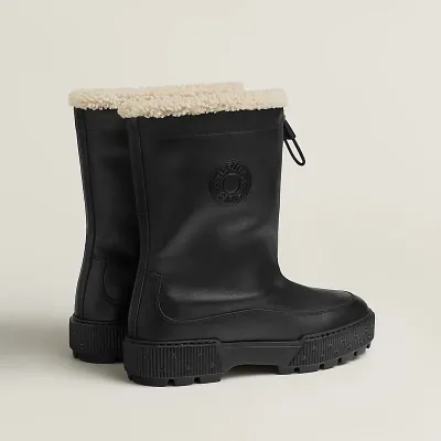 HERMES Journey Black ankle boots