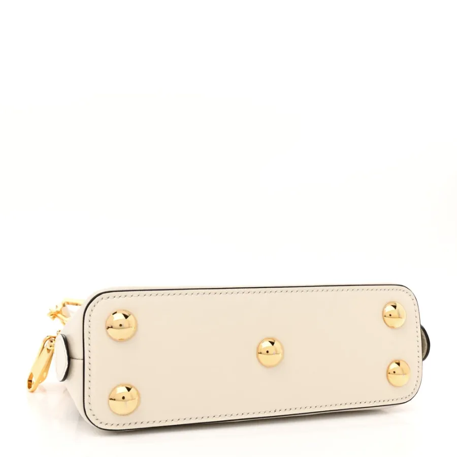 Gucci Mini Horsebit 1955 Top Handle Bag Beige / Ebony / Mystic White GG Supreme Monogram Canvas & Azalea Calfskin Leather Gold Hardware