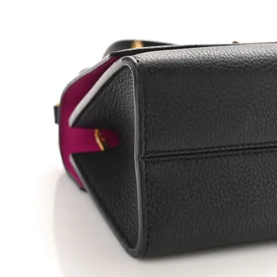 Louis Vuitton Twist One Handle PM Black Taurillon Leather Gold Hardware