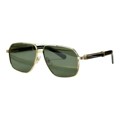 Cartier Pilot glasses black camouflage/black gold/brown gold/grey silver/green gold/black silver/white gold color Size 61口12 -145