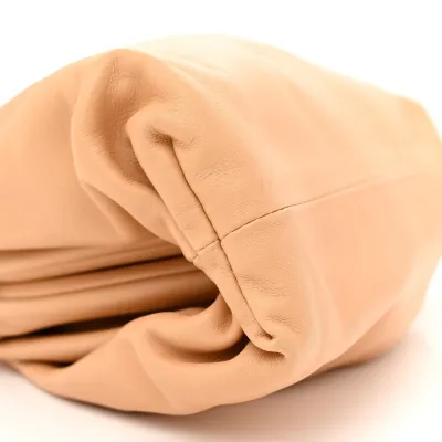 Bottega Veneta Mini Teen Pouch Almond Calfskin Leather