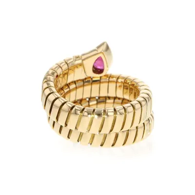 BVLGARI Tubogas Snake Ring