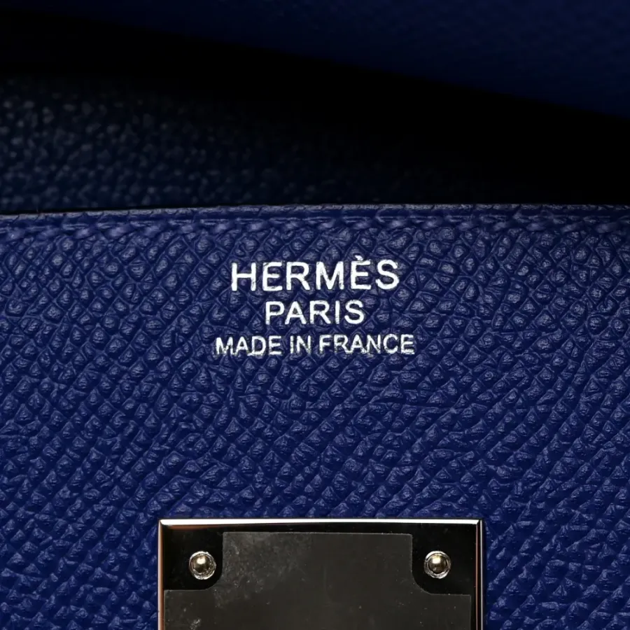 Hermès Birkin 30 Bleu Electrique Epsom Leather Palladium Hardware