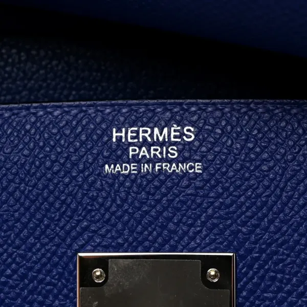 Hermès Birkin 30 Bleu Electrique Epsom Leather Palladium Hardware - Image 2