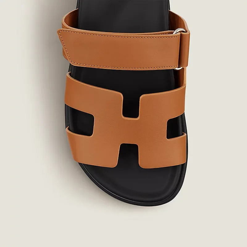 HERMES Chypre Brown Slippers
