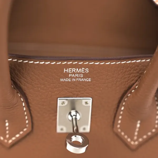 Hermès Birkin 25 Brown Togo Leather Palladium Hardware - Image 2