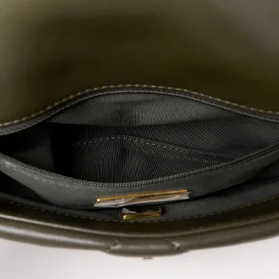 Grade Chanel 19 Khaki Flap Bag for Women