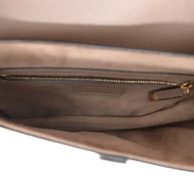 Dior Medium Saddle Bag Warm Taupe Grained Calfskin Leather Gold Hardware