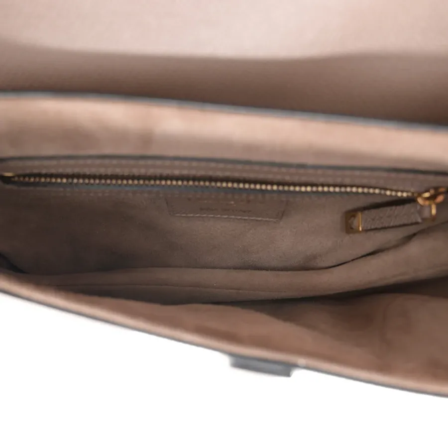 Dior Medium Saddle Bag Warm Taupe Grained Calfskin Leather Gold Hardware