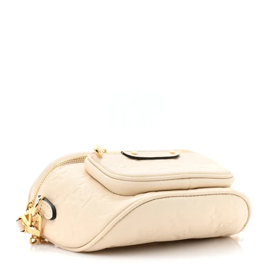 Louis Vuitton Mini Bumbag Cream Empreinte Leather Gold Hardware