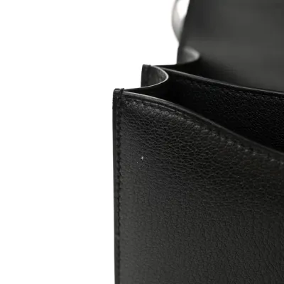 Hermès Constance 18 Black Chèvre Mysore Leather Rose Gold Hardware