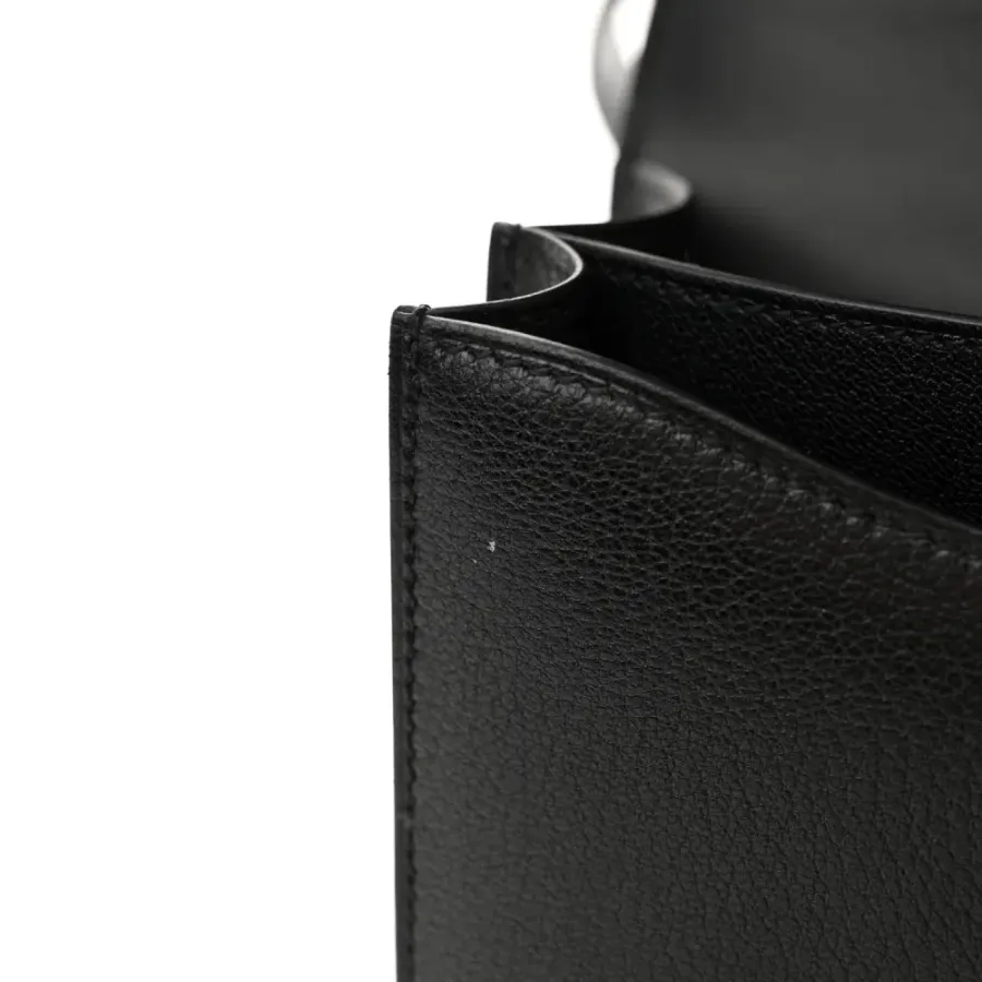 Hermès Constance 18 Black Chèvre Mysore Leather Rose Gold Hardware