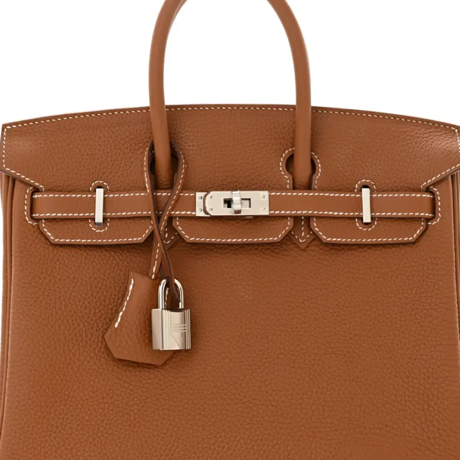 Hermès Birkin 25 Brown Togo Leather Silver Hardware