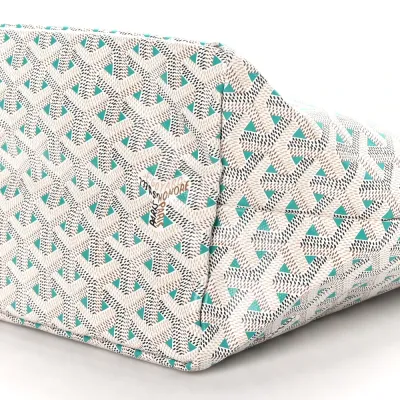 Goyard Saint Louis Claire Voie PM White Opaline Goyardine Canvas