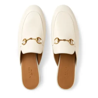 Gucci white baotou slippers