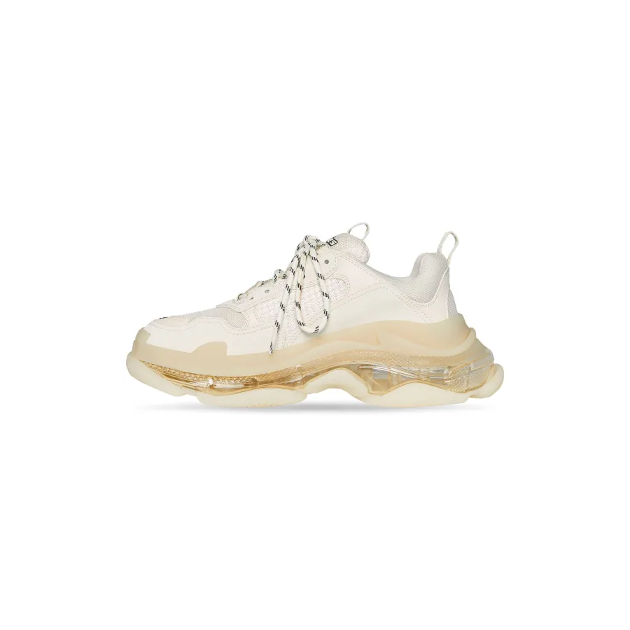 BALENCIAGA TRIPLE S CLEAR SOLE Beige  Sneakers