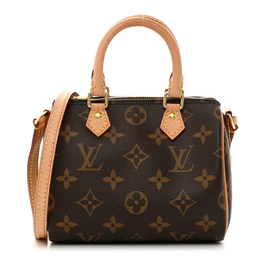 Louis Vuitton Nano Speedy BB Monogram Canvas Gold Hardware