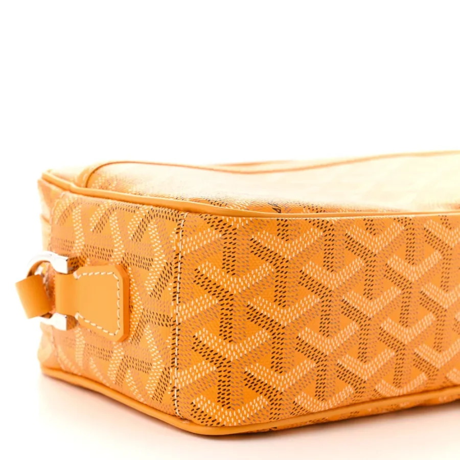 Goyard Sac Cap Vert PM Vert Yellow Goyardine Canvas Silver Hardware