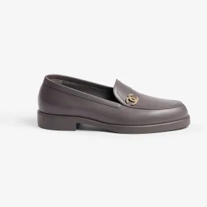 Chanel grey calfskin Loafers