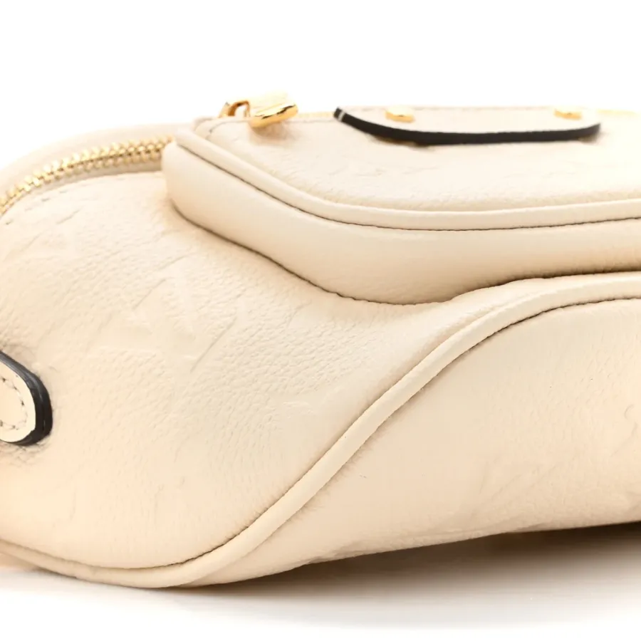 Louis Vuitton Mini Bumbag Cream Empreinte Leather Gold Hardware