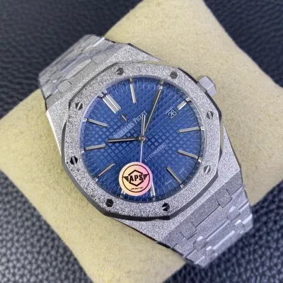 AUDEMARS PIGUET-ROYAL OAK-15410BC.GG.1224BC.01-Frosty Gold Blue Dial-41MM