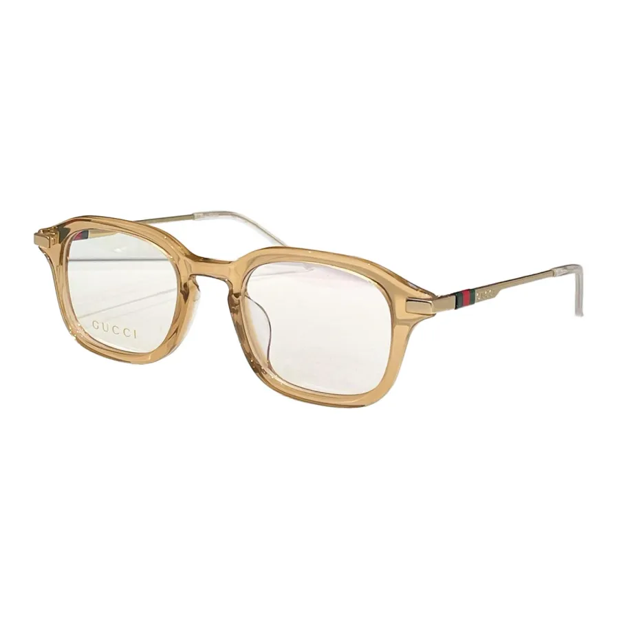 Gucci square frame glasses leopard/black/black gold/grey silver/tawny color Size 49口21-145