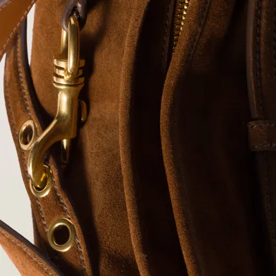 Miu Miu Aventure Nappa Suede Leather Brown Shoulder Bags