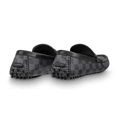 Louis Vuitton men's Grey leather shoes Loafers
