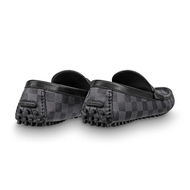 Louis Vuitton men's Grey leather shoes Loafers