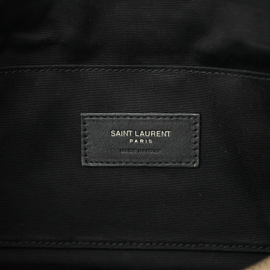 Saint Laurent Small Belt Bag Black Monogram Grain De Poudre Leather Gold Hardware