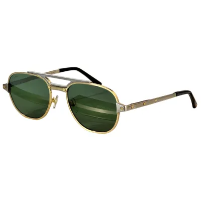Cartier glasses black gold/green/black silver/grey silver/brown gold/grey gold/brown black color Size 58口21-145