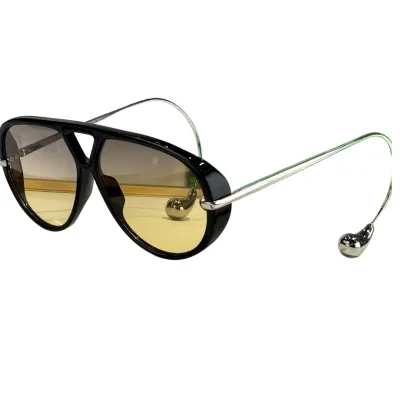 Bottega Veneta glasses black silver/black gold/transparent black/tawny/yellow/brown/yellow leopard/blue leopard color Size 63-12-145