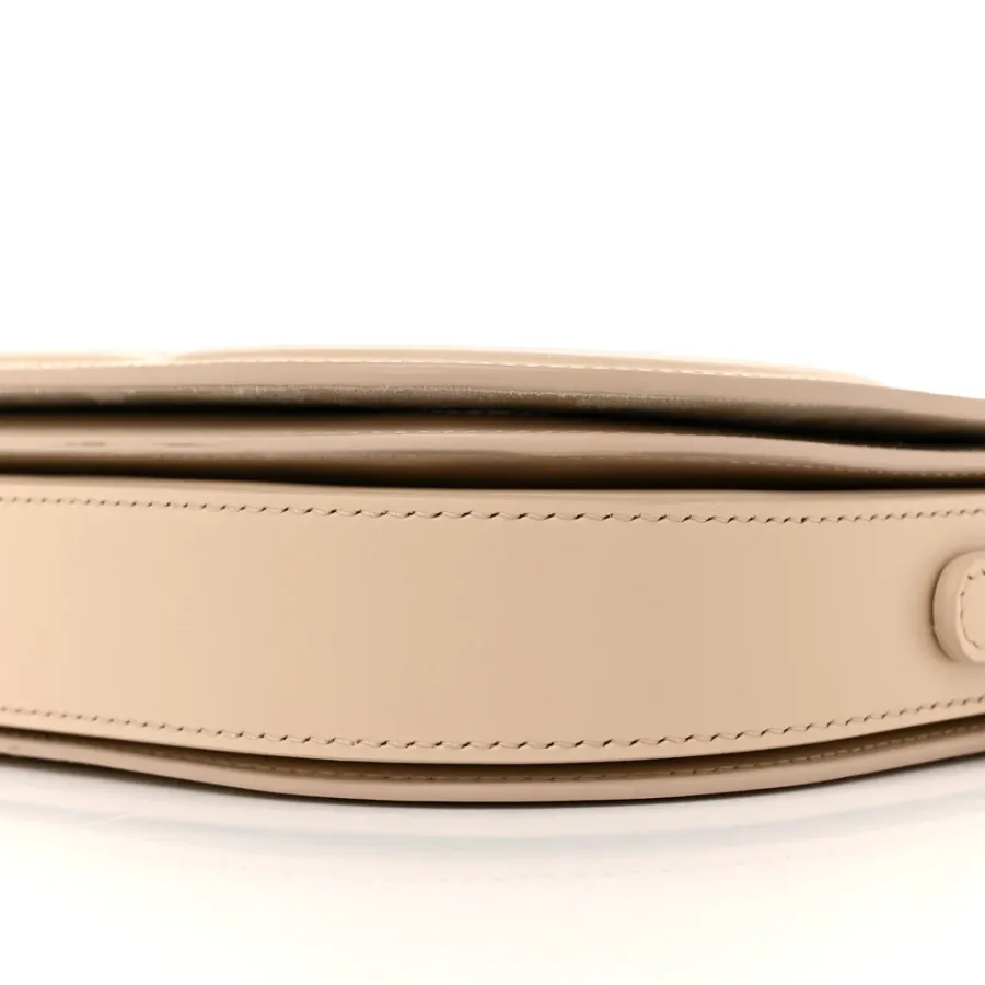 Dior Medium CD Signature Flap Crossbody Caramel Beige Calfskin Leather Gold Hardware