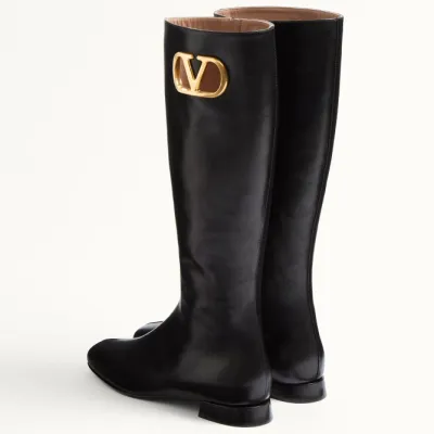 VALENTINO VLOGO SIGNATURE Sheepskin boots (heel 2 cm high)