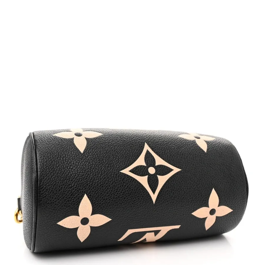 Louis Vuitton Papillon BB Black/Beige Giant Monogram Empreinte Leather Gold Hardware