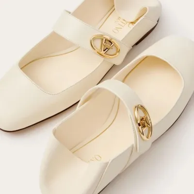 VALENTINO  Patent leather Mary Jane ballet shoes