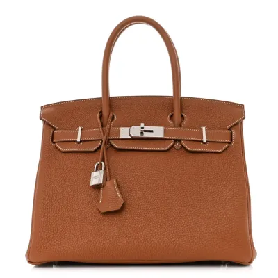 Hermès Birkin  Brown Epsom Leather Palladium Hardware