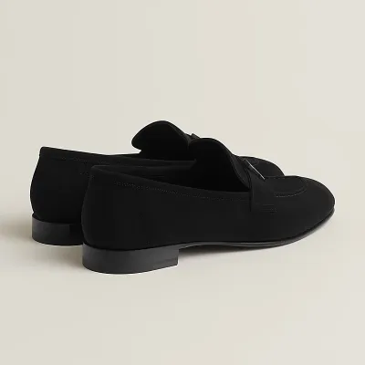HERMES Paris Black Loafers
