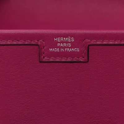 Hermès Jige Elan 29 Clutch Rose Pourpre Swift Leather