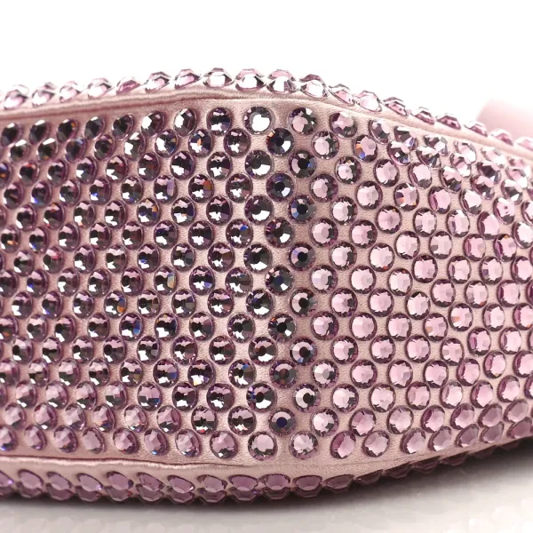 Prada Re-Edition 2005 Shoulder Bag Alabastro Satin & Crystal Silver Hardware - Image 5