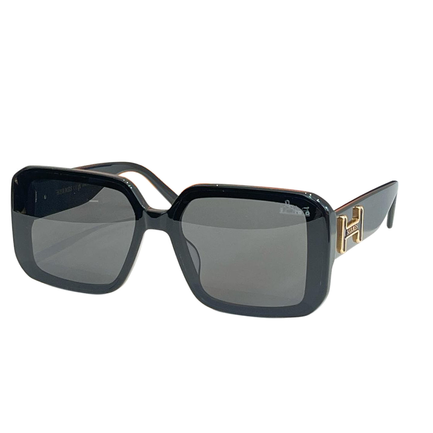 Óculos de armação quadrada Hermès preto/berinjela/azul/verde/leopardo/roxo branco/laranja Tamanho 54口20-145