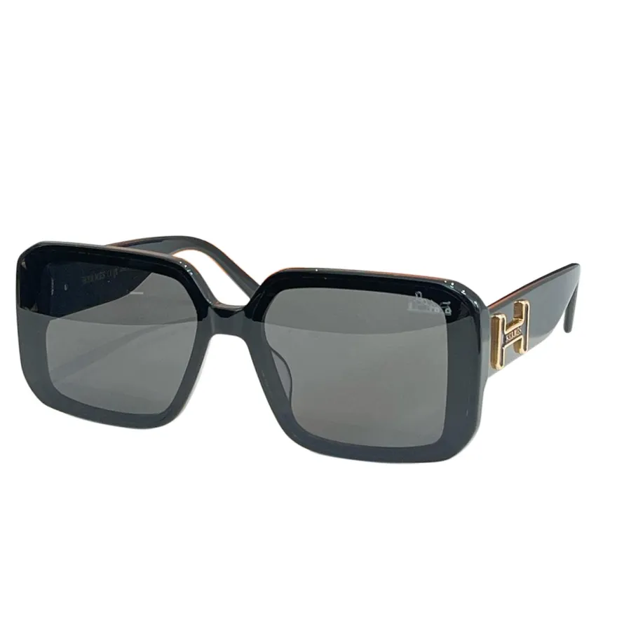 Hermès square frame glasses black/eggplant/blue/green/leopard/purple white/orange color Size 54口20-145