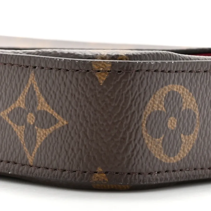 Louis Vuitton Pochette Felicie Chain Wallet PM Monogram Canvas Gold Hardware